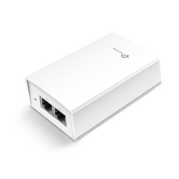 Omada 48V Passive PoE Injector Adapter PORT: 1× Gigabit PoE Port, 1× Gigabit Non-PoE Port SPEC: Data and Power Carried o
