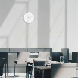 AX1800 Ceiling Mount Dual-Band Wi-Fi 6 Access Point PORT:1× Gigabit RJ45 Port SPEED:574Mbps at 2.4 GHz + 1201 Mbps at