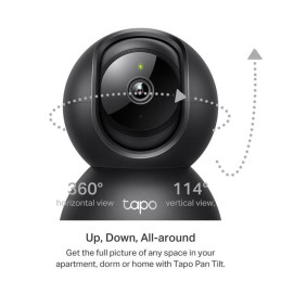 TP-LINK "Pan/Tilt Home Security Wi-Fi CameraSPEC:2K (2304x1296), 2.4 GHz, Horizontal 360? FEATURE: Pan/Tilt, Smart AI