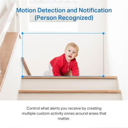 TP-LINK "Pan/Tilt Home Security Wi-Fi CameraSPEC:2K (2304x1296), 2.4 GHz, Horizontal 360? FEATURE: Pan/Tilt, Smart AI