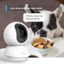 TP-LINK "Pan/Tilt Home Security Wi-Fi CameraSPEC: 1080p, 2.4 GHz, Horizontal 360?FEATURE: Pan/Tilt, Motion Detection a