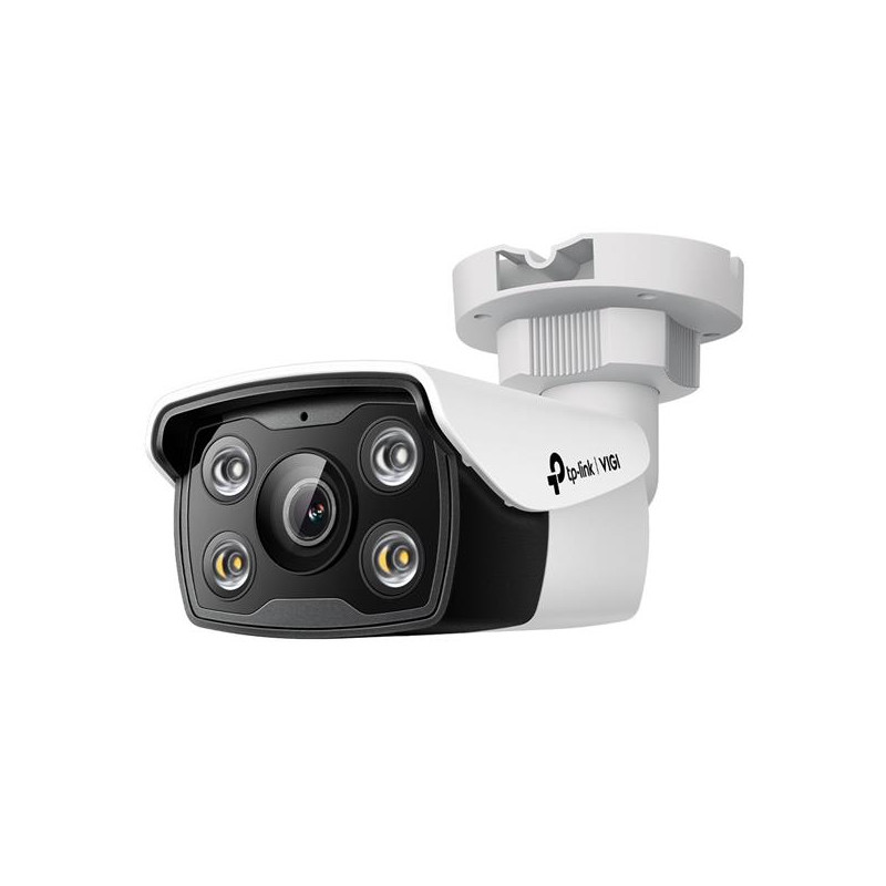 5MP Full-Color Bullet Network Camera SPEC: 5MP, 4mm Fixed Lens, 1/2.7” Progressive Scan CMOS, H.265+/H.265/H.264+/H.264,