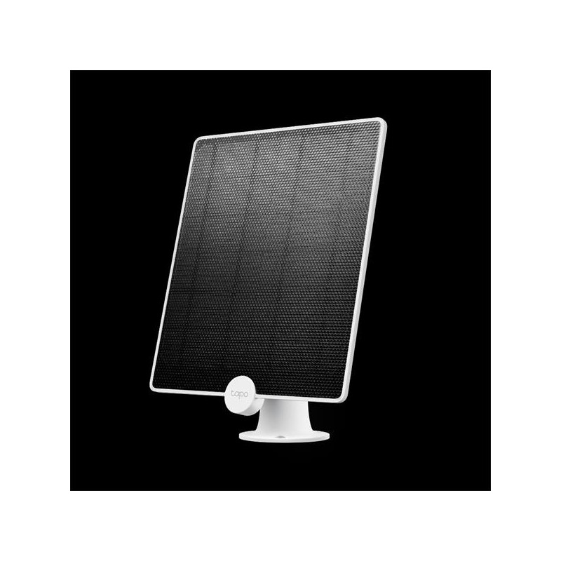 Tapo Solar Panel SPEC: 5.2V 4.5W FEATURE: Non-Stop Power, Works with Tapo Battery Camera, 4m Charging Cable, 360° Adjust