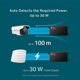 PoE+ Injector Adapter PORT: 1× Gigabit PoE Port, 1× Gigabit Non-PoE Port SPEC: 802.3at/af Compliant, Data and Power Carr