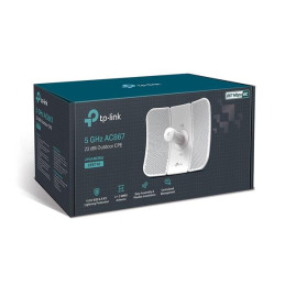 5 GHz AC867 23 dBi Outdoor CPE Port: 1 × Gigabit Shielded Ethernet Port SPEED: 867 Mbps at 5 GHz FEATURE: 23 dBi, 30+ km