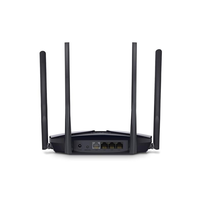 AX3000 Dual-Band Wi-Fi 6 Router SPEED: 574 Mbps at 2.4 GHz + 2402 Mbps at 5 GHz SPEC: 4× Fixed External Antennas, 3× G