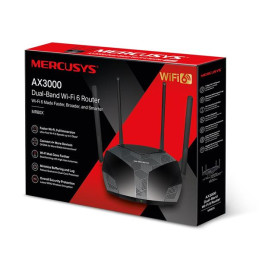 AX3000 Dual-Band Wi-Fi 6 Router SPEED: 574 Mbps at 2.4 GHz + 2402 Mbps at 5 GHz SPEC: 4× Fixed External Antennas, 3× G