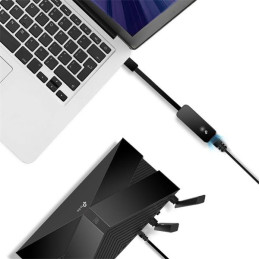 USB 3.0 to Gigabit Ethernet Network Adapter SPEC: 1 USB 3.0 Connector, 1 Gigabit Ethernet Port, Foldable and Portable De