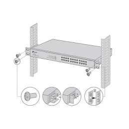 Rack-mounting Bracket Kit, Screws Included Dimensions: 0.9×1.7×1.7 in (22×43.9×42 mm)