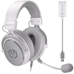 Endorfy headset VIRO Plus USB OWH / drátový / s odnímatelným mikrofonem / USB / bílý