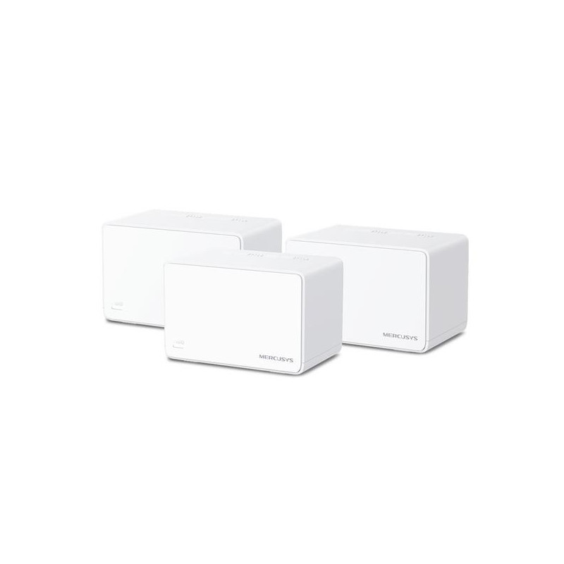 AX3000 Whole Home Mesh Wi-Fi 6 System SPEED: 574 Mbps at 2.4 GHz + 2402 Mbps at 5 GHz SPEC: Internal Antennas, 3× Gigabi