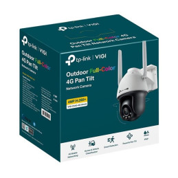 4MP 4G LTE Full-Color Wi-Fi Pan/Tilt Network Camera SPEC: 4G Cat4 150/50 Mbps, LTE-FDD/LTE-TDD/HSPA+/UMTS, H.265+/H.265/