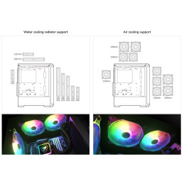 COUGAR PC skříň ARCHON 2 RGB White Mid Tower TG Front Panel 3 x ARGB Fans 3mm TG Left Panel