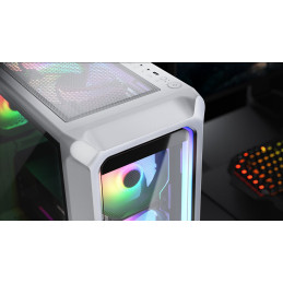 COUGAR PC skříň ARCHON 2 RGB White Mid Tower TG Front Panel 3 x ARGB Fans 3mm TG Left Panel