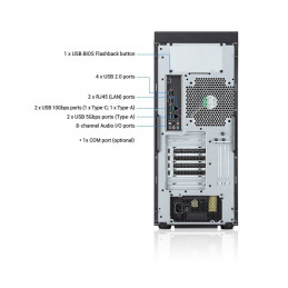 WS ASUS EC Pro ET700I W7, LGA4677, 8xDDR5, 6xPCIe, 2x2.5"/3x3.5", 2xM.2, 2x2.5Gb LAN, 750W, Tower 3U