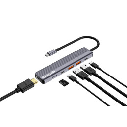 CANYON hub DS-17 6in1 4k USB-C Grey