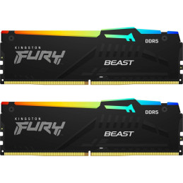 Kingston FURY Beast DDR5 32GB (Kit 2x16GB) 6000MT/s DIMM CL36 RGB EXPO