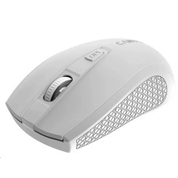 CANYON myš optická bezdrátová MW-7, nastavitelné rozlišení 800/1200/1600 dpi, 4 tl, USB dongle, 1xAA, bílá