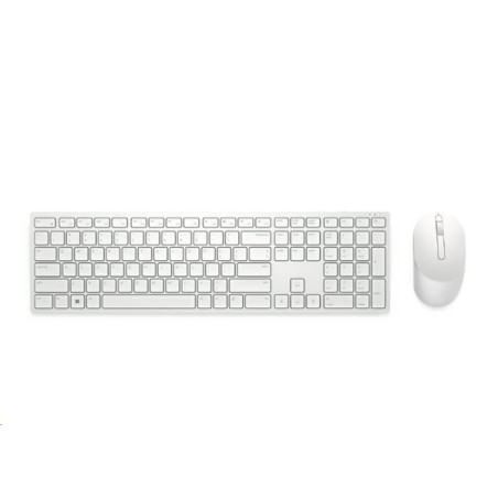 Dell Pro Wireless Keyboard and Mouse - KM5221W - Czech/Slovak (QWERTZ) - White