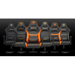 COUGAR herní židle ARMOR ONE V2 F (Tkaná látka) - černá/oranžová