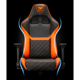 COUGAR herní židle ARMOR ONE V2 F (Tkaná látka) - černá/oranžová