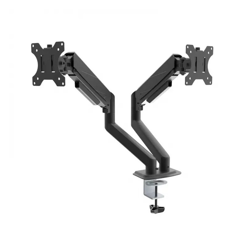 Akyga Dvojité rameno monitoru s plynovou pružinou AK-MB-06 Dvojitý stolní držák VESA 75x75 mm / 100x100 mm 15-32“