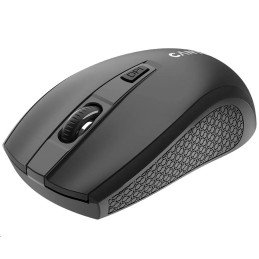 CANYON myš optická bezdrátová MW-7, nastavitelné rozlišení 800/1200/1600 dpi, 4 tl, USB dongle, 1xAA, černá