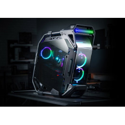 COUGAR PC skříň CRATUS Mid Tower Integrated ARGB Lighting fans 2x120mm front,1x120mm rear