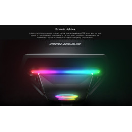 COUGAR PC skříň CRATUS Mid Tower Integrated ARGB Lighting fans 2x120mm front,1x120mm rear