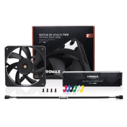 Noctua ventilátor NF-A12x15 PWM chromax.black.swap