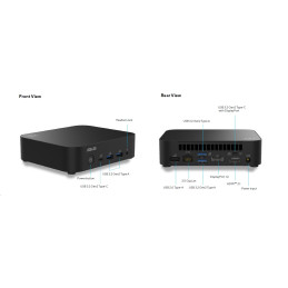ASUS NUC 14 Essential RNUC14MNK1500002/N150 Processor/DDR5-4800 SO-DIMM/USB Type-A,C/M.2 22x80/Wi-Fi/LAN/EU power cord