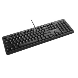 CANYON drátová klávesnice HKB-20, 105 kláves,tichá a tenká,velvet serie, CZ/SK layout, černá