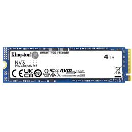 Kingston SSD 4000GB NV3 NVMe™ PCIe M.2 2280 (ctení/zápis: 6000/5000MB/s,)