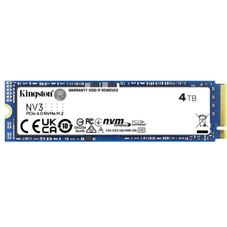 Kingston SSD 4000GB NV3 NVMe™ PCIe M.2 2280 (ctení/zápis: 6000/5000MB/s,)