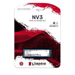 Kingston SSD 4000GB NV3 NVMe™ PCIe M.2 2280 (ctení/zápis: 6000/5000MB/s,)