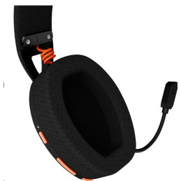 CANYON bezdrátový herní headset EGO GH-13, 2,4Ghz, BT 5.2, USB-C, prostorový zvuk 7.1, 40mm měniče, černý
