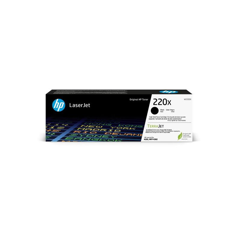 HP 220X Black Original LaserJet Toner  (~7,500 pages)