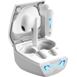 GENIUS bezdrátový headset TWS HS-M920BT/ bílý/ LED/ Bluetooth 5.0/ USB-C nabíjení