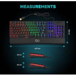 CONNECT IT GG mechanická herní klávesnice (CZ+SK verze), ČERNÁ