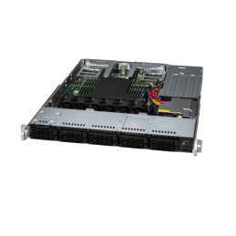 SUPERMICRO A+ Server 1U AS-1115CS-TNR Single AMD EPYC 9004/9005* Series Processor, Support up to DDR5 12 DIMM slots (1DP