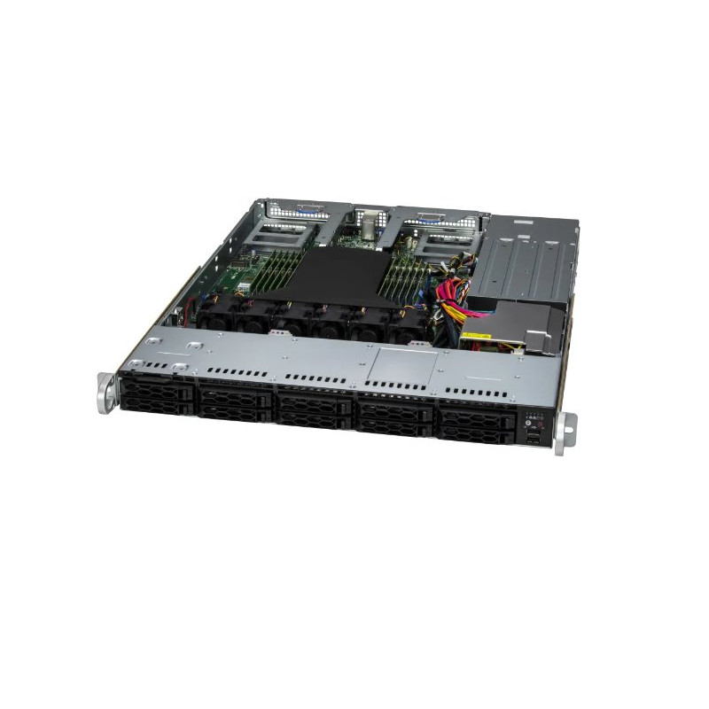 SUPERMICRO A+ Server 1U AS-1115CS-TNR Single AMD EPYC 9004/9005* Series Processor, Support up to DDR5 12 DIMM slots (1DP