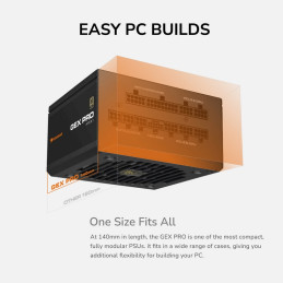 COUGAR PC zdroj GEX PRO 850W 80+ Gold, Fully, ATX3.1, PCIE5.1, GeForce RTX 50 series ready