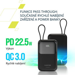 CANYON Power Bank PB-101, 10000mAh PD22.5W, purple