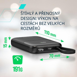CANYON Power Bank PB-101, 10000mAh PD22.5W, purple