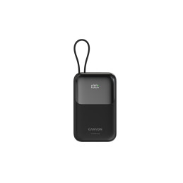 CANYON Power Bank PB-101, 10000mAh PD22.5W built-in cable, black