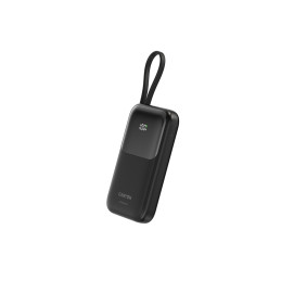 CANYON Power Bank PB-101, 10000mAh PD22.5W built-in cable, black