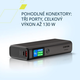 CANYON Power Bank PB-230, 20000mAh PD130W TFT display