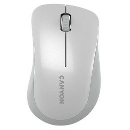 CANYON myš optická bezdrátová MW-11PW, 1200 dpi, 3 tl, USB reciever, bílá perlet