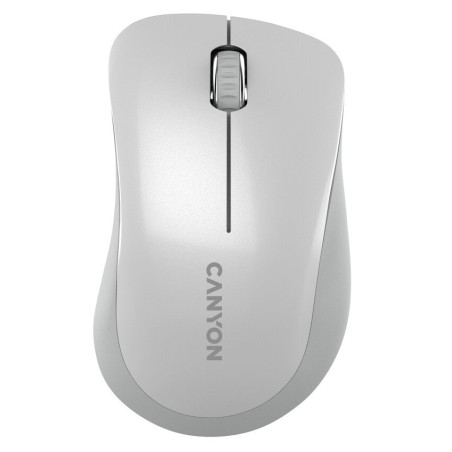 CANYON myš optická bezdrátová MW-11PW, 1200 dpi, 3 tl, USB reciever, bílá perlet