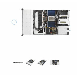 ASUS 1U RS501A-E12-RS12U 1 xSP5 (LGA 6096) 24xDDR5 / 12 x SATA/SAS/NVME /OCP/GPU/2x1GB LAN 1,6KW